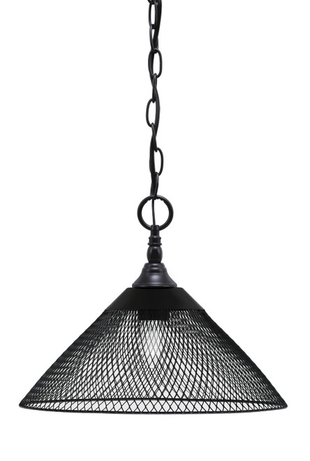 Toltec Lighting - 11-MB-808-MB - One Light Mini Pendant - Chain - Matte Black