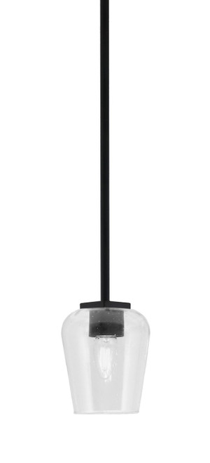 Toltec Lighting - 1201-MB-210 - One Light Mini Pendant - Franklin - Matte Black