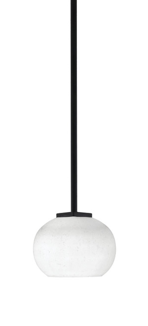 Toltec Lighting - 1201-MB-212 - One Light Mini Pendant - Franklin - Matte Black