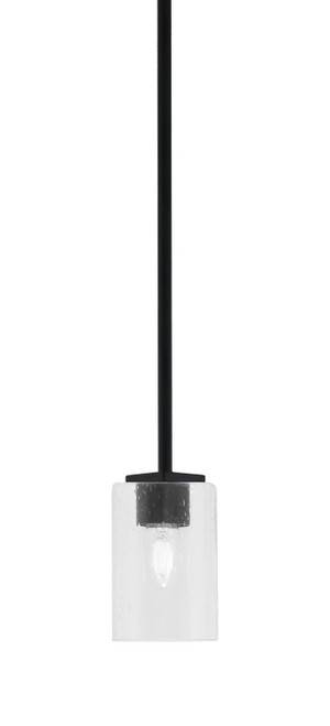 Toltec Lighting - 1201-MB-300 - One Light Mini Pendant - Franklin - Matte Black
