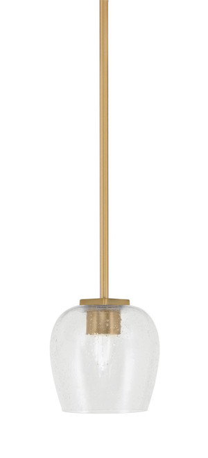 Toltec Lighting - 1201-NAB-4810 - One Light Mini Pendant - Franklin - New Age Brass