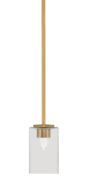 Toltec Lighting - 1201-NAB-530 - One Light Mini Pendant - Franklin - New Age Brass