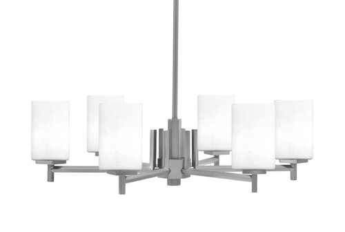 Toltec Lighting - 1206-GP-310 - Six Light Chandelier - Franklin - Graphite