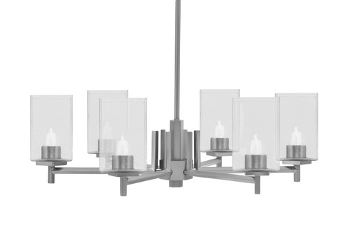 Toltec Lighting - 1206-GP-530 - Six Light Chandelier - Franklin - Graphite