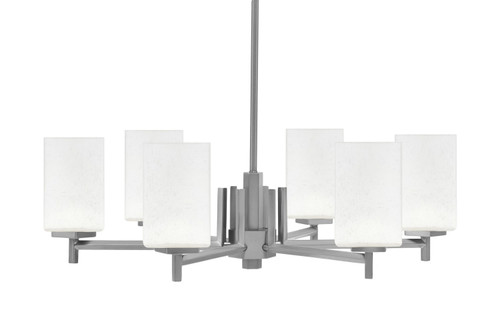 Toltec Lighting - 1206-GP-531 - Six Light Chandelier - Franklin - Graphite