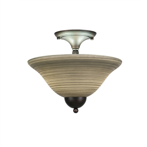 Toltec Lighting - 120-BRZ-604 - Two Light Semi-Flush Mount - Any - Bronze