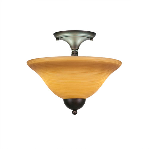 Toltec Lighting - 120-BRZ-624 - Two Light Semi-Flush Mount - Any - Bronze