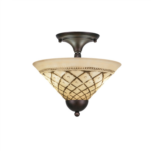 Toltec Lighting - 120-BRZ-7182 - Two Light Semi-Flush Mount - Any - Bronze