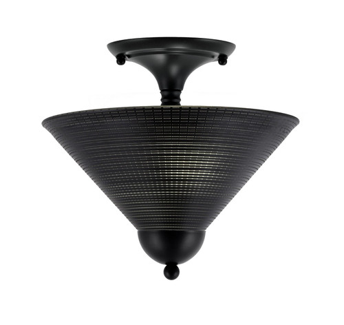Toltec Lighting - 120-MB-4009 - Two Light Semi-Flush Mount - Semi-Flushes - Matte Black