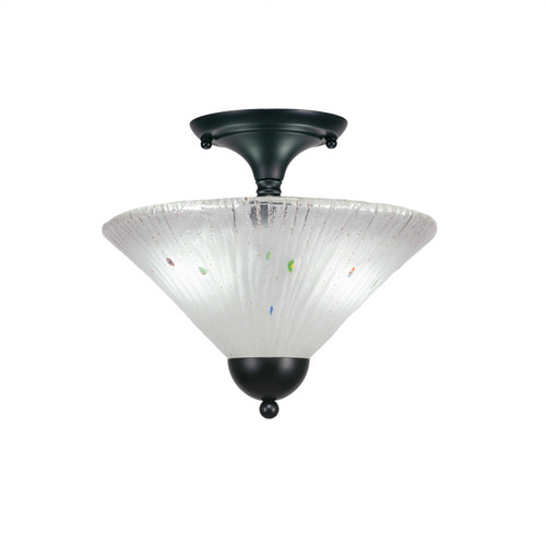 Toltec Lighting - 120-MB-701 - Two Light Semi-Flush Mount - Any - Matte Black