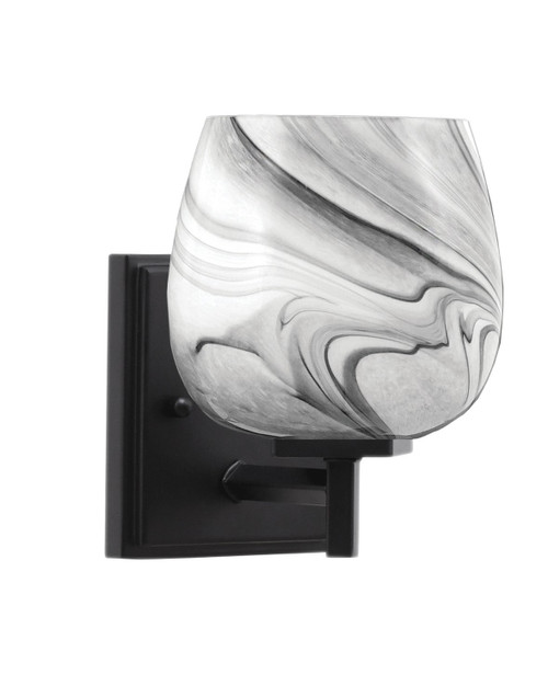 Toltec Lighting - 1211-MB-4819 - One Light Wall Sconce - Franklin - Matte Black