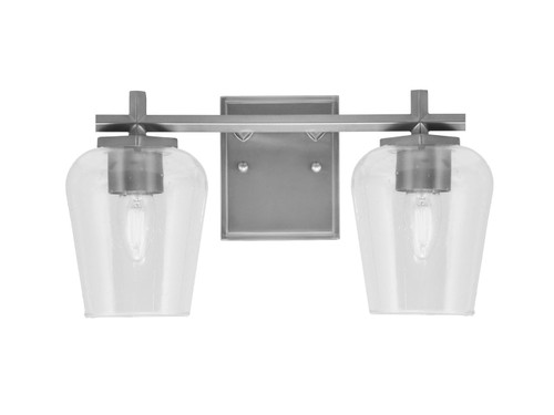 Toltec Lighting - 1212-GP-210 - Two Light Bath Bar - Franklin - Graphite