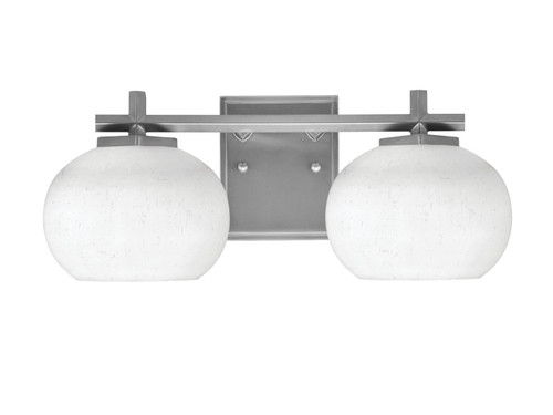 Toltec Lighting - 1212-GP-212 - Two Light Bath Bar - Franklin - Graphite
