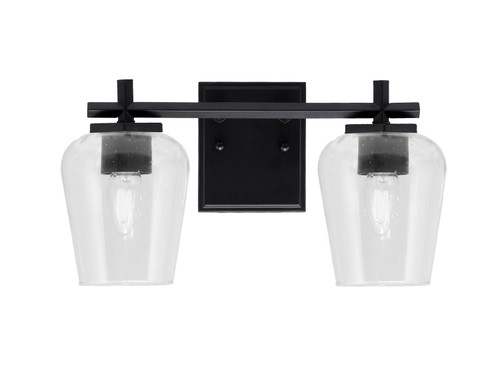 Toltec Lighting - 1212-MB-210 - Two Light Bath Bar - Franklin - Matte Black