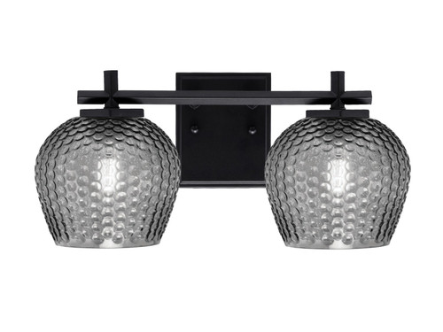 Toltec Lighting - 1212-MB-4602 - Two Light Bath Bar - Franklin - Matte Black