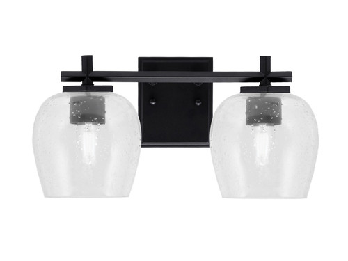 Toltec Lighting - 1212-MB-4810 - Two Light Bath Bar - Franklin - Matte Black