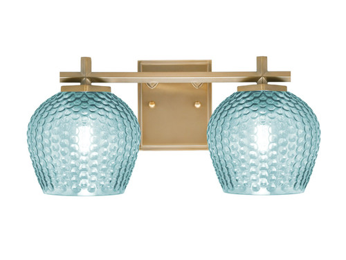 Toltec Lighting - 1212-NAB-4605 - Two Light Bath Bar - Franklin - New Age Brass