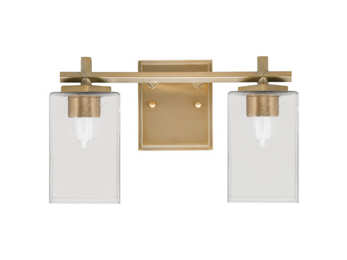 Toltec Lighting - 1212-NAB-530 - Two Light Bath Bar - Franklin - New Age Brass