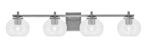 Toltec Lighting - 1214-GP-202 - Four Light Bath Bar - Franklin - Graphite
