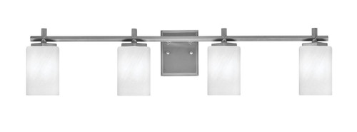 Toltec Lighting - 1214-GP-3001 - Four Light Bath Bar - Franklin - Graphite
