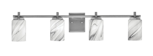 Toltec Lighting - 1214-GP-3009 - Four Light Bath Bar - Franklin - Graphite