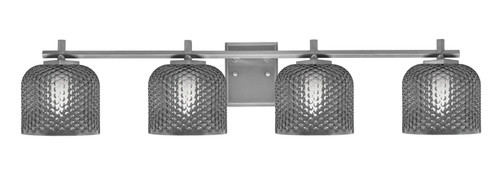 Toltec Lighting - 1214-GP-4612 - Four Light Bath Bar - Franklin - Graphite