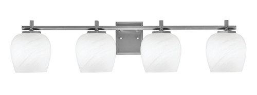 Toltec Lighting - 1214-GP-4811 - Four Light Bath Bar - Franklin - Graphite