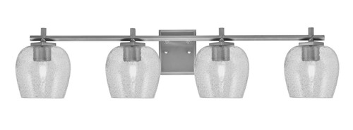 Toltec Lighting - 1214-GP-4812 - Four Light Bath Bar - Franklin - Graphite