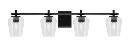 Toltec Lighting - 1214-MB-210 - Four Light Bath Bar - Franklin - Matte Black