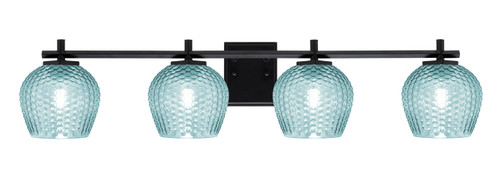 Toltec Lighting - 1214-MB-4605 - Four Light Bath Bar - Franklin - Matte Black