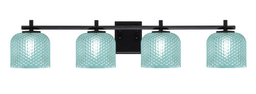 Toltec Lighting - 1214-MB-4615 - Four Light Bath Bar - Franklin - Matte Black