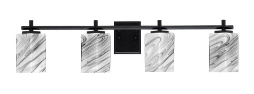 Toltec Lighting - 1214-MB-549 - Four Light Bath Bar - Franklin - Matte Black