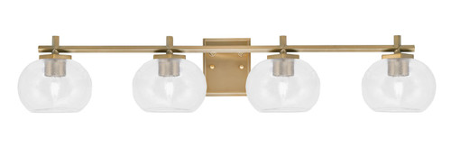 Toltec Lighting - 1214-NAB-202 - Four Light Bath Bar - Franklin - New Age Brass