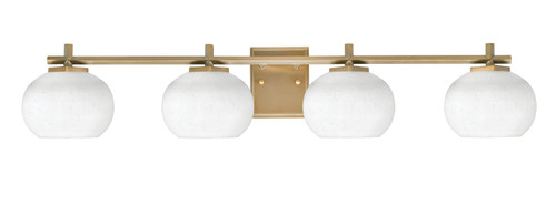 Toltec Lighting - 1214-NAB-212 - Four Light Bath Bar - Franklin - New Age Brass