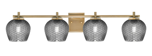 Toltec Lighting - 1214-NAB-4602 - Four Light Bath Bar - Franklin - New Age Brass