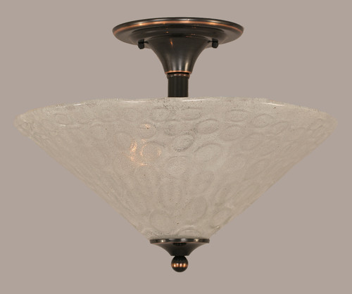 Toltec Lighting - 121-BC-411 - Two Light Semi-Flush Mount - Any - Black Copper