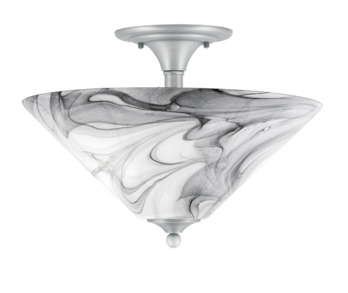 Toltec Lighting - 121-BN-2169 - Two Light Semi-Flush Mount - Any - Brushed Nickel