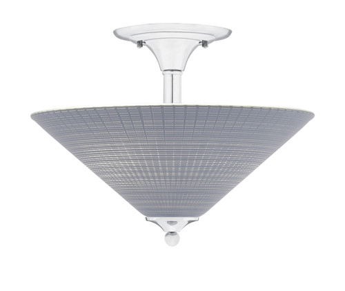 Toltec Lighting - 121-CH-4012 - Two Light Semi-Flush Mount - Semi-Flushes - Chrome