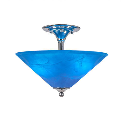 Toltec Lighting - 121-CH-415 - Two Light Semi-Flush Mount - Any - Chrome