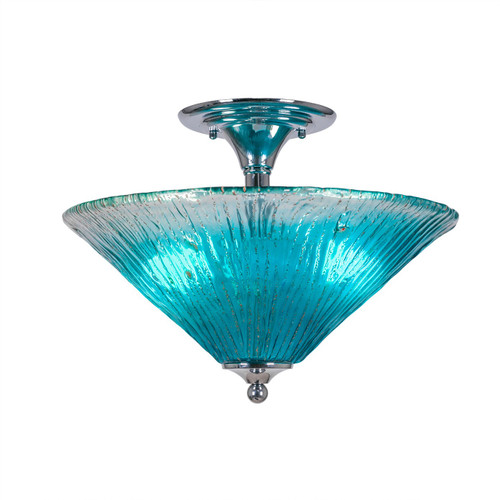 Toltec Lighting - 121-CH-715 - Two Light Semi-Flush Mount - Any - Chrome