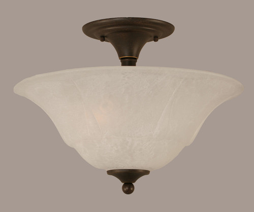 Toltec Lighting - 121-DG-53615 - Two Light Semi-Flush Mount - Any - Dark Granite