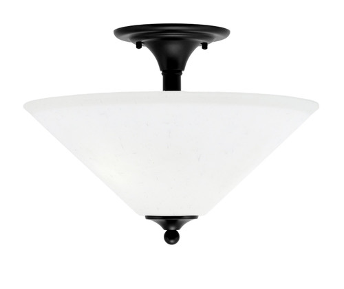 Toltec Lighting - 121-MB-318 - Two Light Semi-Flush Mount - Semi-Flushes - Matte Black