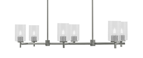 Toltec Lighting - 1226-GP-300 - Six Light Island Pendant - Franklin - Graphite