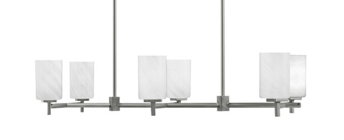 Toltec Lighting - 1226-GP-3001 - Six Light Island Pendant - Franklin - Graphite