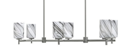 Toltec Lighting - 1226-GP-3009 - Six Light Island Pendant - Franklin - Graphite