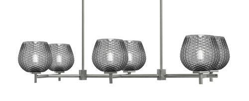 Toltec Lighting - 1226-GP-4602 - Six Light Island Pendant - Franklin - Graphite