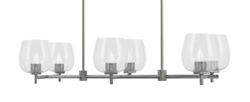 Toltec Lighting - 1226-GP-4810 - Six Light Island Pendant - Franklin - Graphite