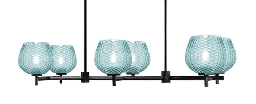 Toltec Lighting - 1226-MB-4605 - Six Light Island Pendant - Franklin - Matte Black