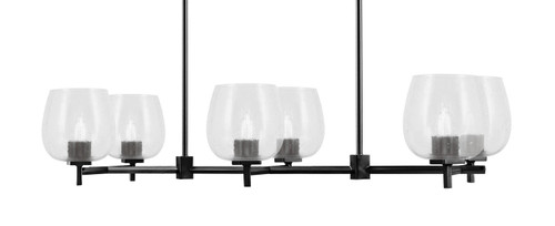 Toltec Lighting - 1226-MB-4810 - Six Light Island Pendant - Franklin - Matte Black