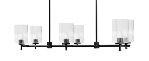 Toltec Lighting - 1226-MB-530 - Six Light Island Pendant - Franklin - Matte Black